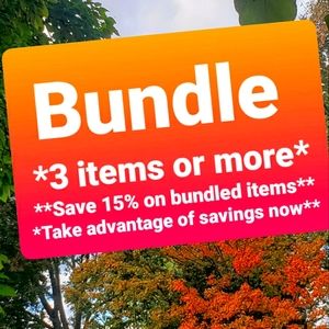 *🦋*BUNDLE*🦋* 3 items or more! Take advantage of 15% discount on bundled items*